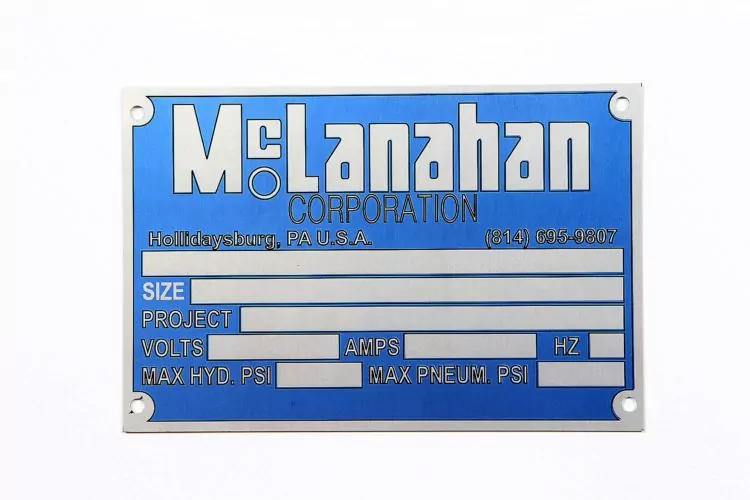 Custom Metal Labels, Printed Metal ID Tags for Equipment - MPC