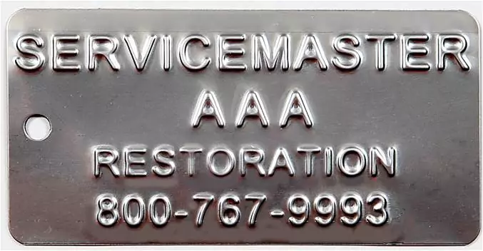 Embossed stainless steel nameplates