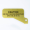 Custom-Caution-Yellow-Metal-Tag