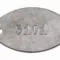 Oval Shaped Metal Stamped Tag 5101 Two Holes