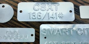 Custom Metal Embossed Tags