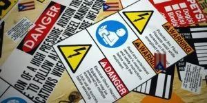 Safety Tags Decals Label Full Color