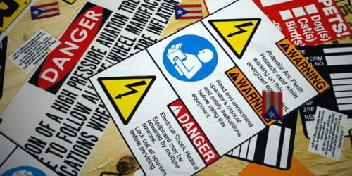 Safety Tags Decals Label Full Color