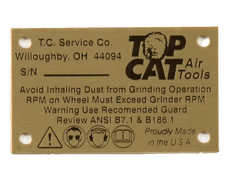Brass metal nameplate Brass metal nameplate