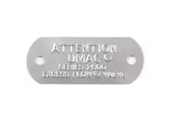 Metal Valve Tags