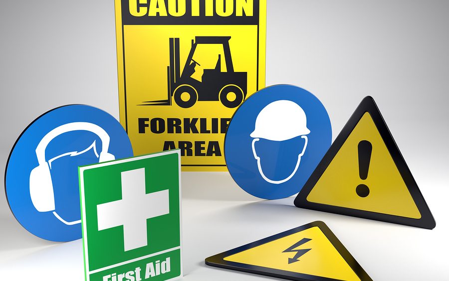 Site Saftey Sign Sticker Health Safety Warning Construction Site PPE 001 