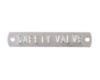 Image of valve safety tag