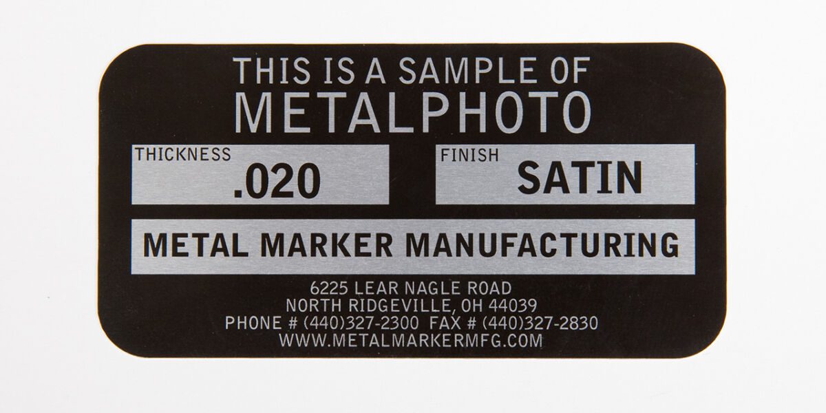 Photo Anodization Metal Labels