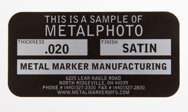Photo Anodization Metal Labels