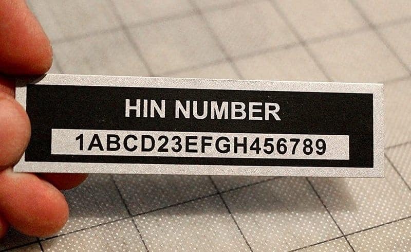 where are hull identification numbers located