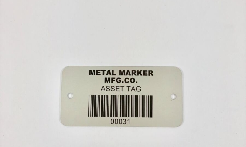 Barcode Metal Tool Tag