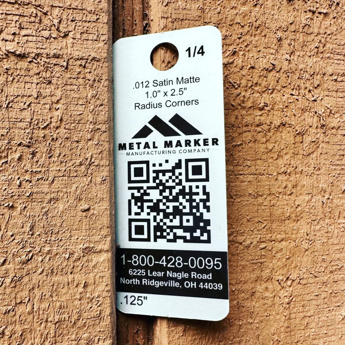 Photo Anodized Sample Tag