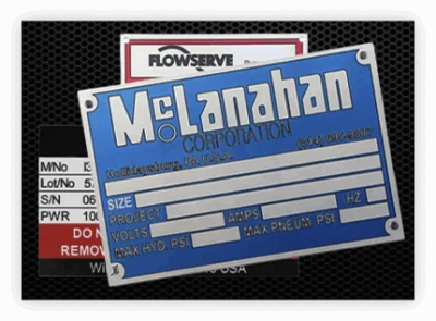 Custom metal nameplates